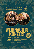 Logo Weihnachtskonzert der Berufsfachschule für Musik Plattling in Wallersdorf