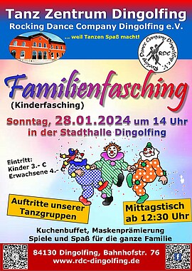 Banner Familienfasching (Kinderfasching)
