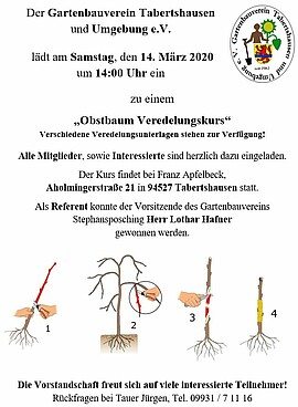 Banner Obstbaumveredelungskurs