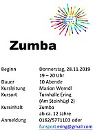 Logo 1. Zumbakurs