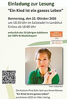 Logo Ein Kind ist ein ganzes Leben - Lesung mit Pina Kühr