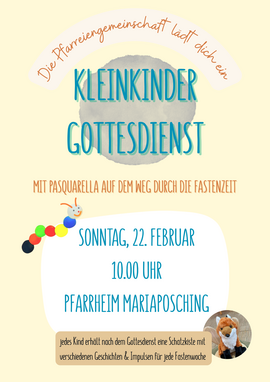 Banner Kleinkindergottesdienst