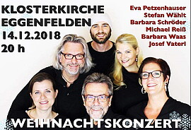 Banner EINE KLEINE WINTERREISE - Weihnachtskonzert mit Eva Petzenhauser, Stefan Wählt, Michael Reiß, Barbara Waas, Barbara Schröder, Josef Vaterl