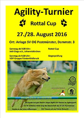 Banner Agility-Turnier Rottal-Cup 2016