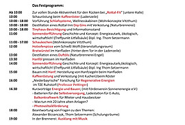 Banner 10 Jahre Sonnendorf - Tag der offenen Türen