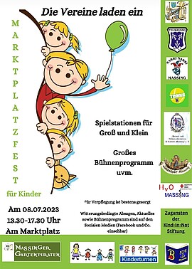 Banner Marktplatzfest für Kinder