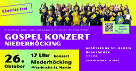 Banner Gospelkonzert Niederhöcking