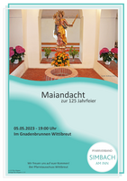 Logo 125 Jahrfeier: Maiandacht mit anschließendem gemeinsamen Beisammensein