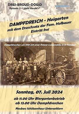Banner Dampfdresch Hoigarten