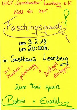 Banner Faschingsgaudi