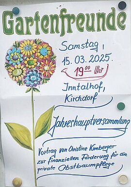 Banner Jahreshauptversammlung