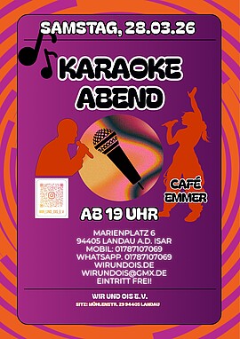 Banner Karaoke Abend