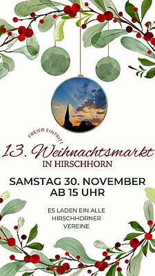 Banner Weihnachtsmarkt in Hirschhorn