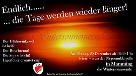 Banner Wintersonnwendfeier