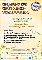 Logo Einladung zur Gründungsversammlung der Rottaler Madlschaft