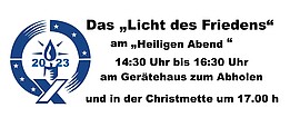 Banner Friedenslicht 