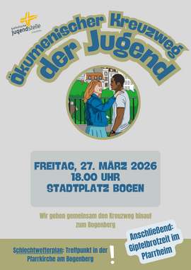 Banner Ökumenischer Jugendkreuzweg
