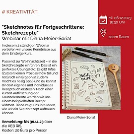 Banner Online: Jeder*r kann zeichnen! Sketchnotes für Fortgeschrittene (Sketchrezepte)
