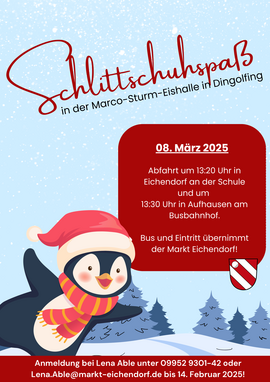 Banner Schlittschuhfahrt