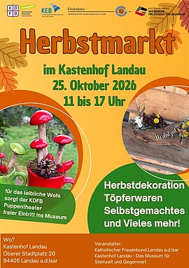 Banner Herbstmarkt - Kunsthandwerk im Kastenhof