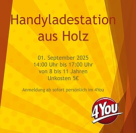 Banner Handyladestation aus Holz