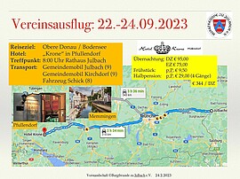 Banner Burgfreundeausflug vom 22. bis 24.09.23