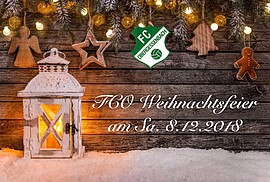 Banner Weihnachtsfeier mit Christbaumversteigerung