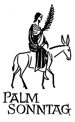 Banner Feier des Einzugs Christi in Jerusalem