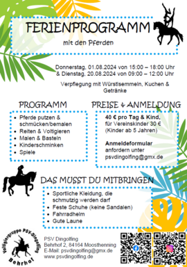 Banner Ferienprogramm - 01.08.2024