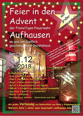 Banner Feier in den Advent - Weihnachtsmarkt