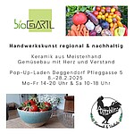 Logo biogartl und pottzblitzz im Pop-Up-Laden Deggendorf