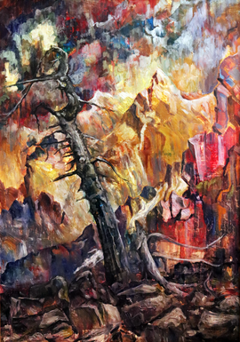 Banner Ausstellung "Naturlandschaften" von Gerhard Steppes-Michel