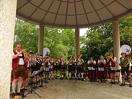 Banner Gotthardbläser spielen auf - a Konzert der bayerisch-böhmischen Art