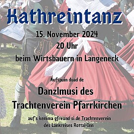 Banner Kathreintanz beim Wirtsbauern in Langeneck