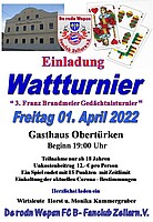 Logo Wattturnier - De rodn Wepsn FCB Fanclub Zeilarn e. V.