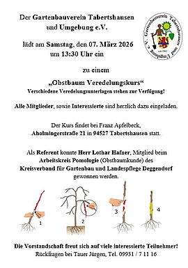 Banner Obstbaumveredelungskurs