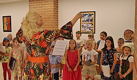 Banner Singen auf dem Herbstfest der Friedenskirche