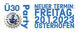 Banner Ü30-Liesl-Party