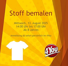 Banner Stoff bemalen