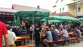Banner 10 Jahre Gasthaus ,,Zum Dorfwirt´´