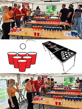 Banner Bierpong - De rodn Wepsn FCB Fanclub Zeilarn e. V.