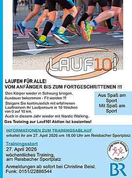 Banner Lauftreff / Lauf10! Freitag