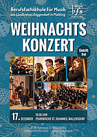 Logo Weihnachtskonzert der Berufsfachschule für Musik Plattling