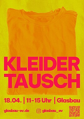 Banner KLEIDERTAUSCH IM GLASBAU