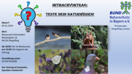 Banner Mitmachvortrag: Teste dein Naturwissen
