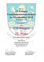 Logo Gemeindemeisterschaft im Kleinkaliber schießen