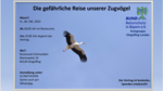 Logo Die gefährliche Reise unserer Zugvögel