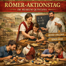 Banner Römeraktionstag mit Scola Romana und zahlreichen Aktionen