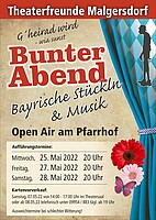 Logo Bunter Abend | Bayrische Stückln & Musik | Open Air