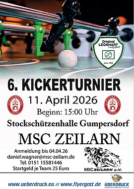 Banner MSC- Zeilarn 6.KICKERTURNIER